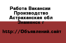 Работа Вакансии - Производство. Астраханская обл.,Знаменск г.